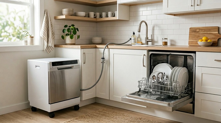 Como escolher uma lava-lou&ccedil;as port&aacute;til para espa&ccedil;os pequenos